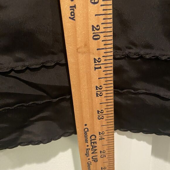 Vintage Deena Slip Skirt Small Black Scallop Detail Hem Coquette Cottagecore - Picture 8 of 10